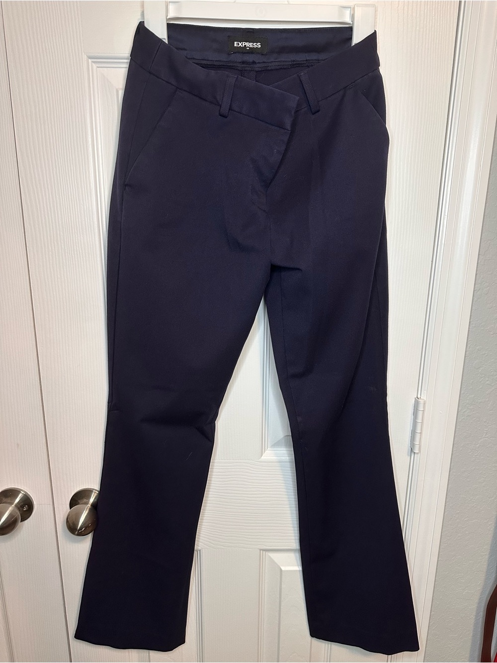 Express Women's Navy Dress Pants with Inner Lining